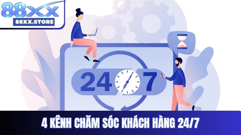 4 kênh chăm sóc khách hàng 24/7