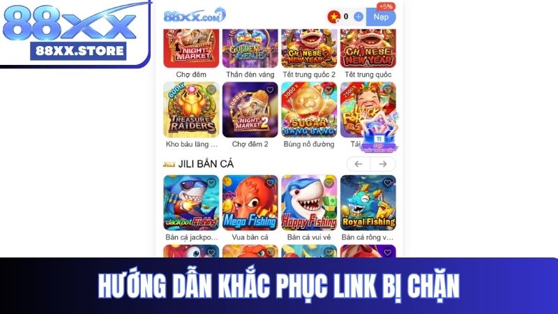Hướng dẫn khắc phục link bị chặn